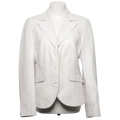 Blazer (White) from Walter Acetate, Leather, Viscose
