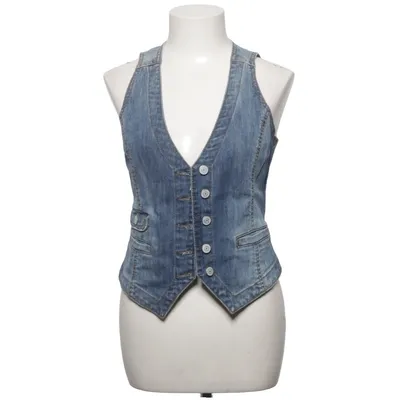 Jeansvest (Blå) fra L.O.G.G by H&M Bomuld, Elastan