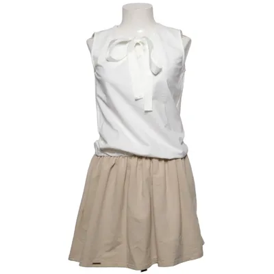 Jurk (Beige, Wit) van Lemoniade Katoen, Elastaan