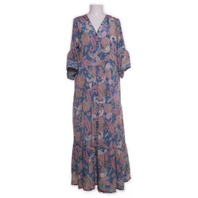 Maxi dress (Blue, Multicolored) from Swarna Silk