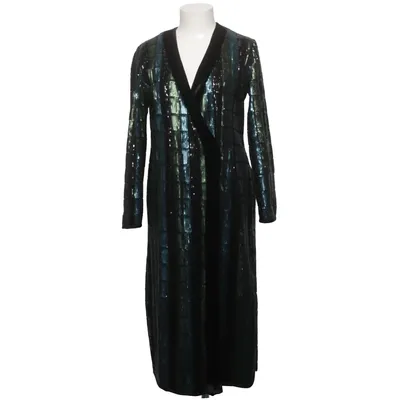 Coat (Blue, Green, Multicolored) from Zara Woman Studio Polyester, Viscose