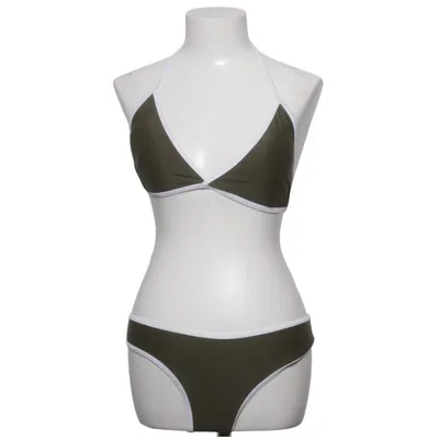 Bikini (Green, White) Elastane, Polyamide