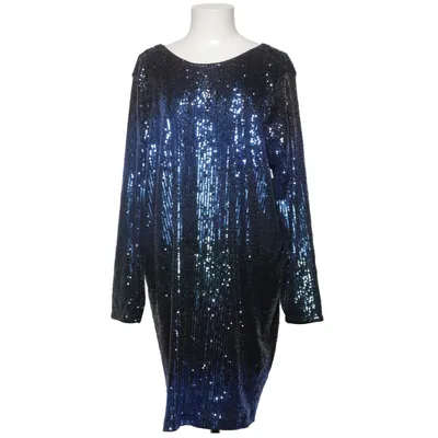 Cocktailjurk (Blauw, Zwart, Meerkleurig) van Chelsea Elastaan, Polyester