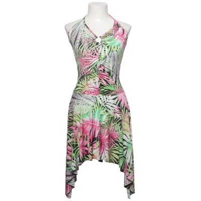 Halterneck dress (Pink, Green, Multicolored) from Night Queen Elastane, Polyester