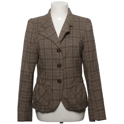 Blazer (Marron) de Mac Scott Élasthane, Polyester, Viscose