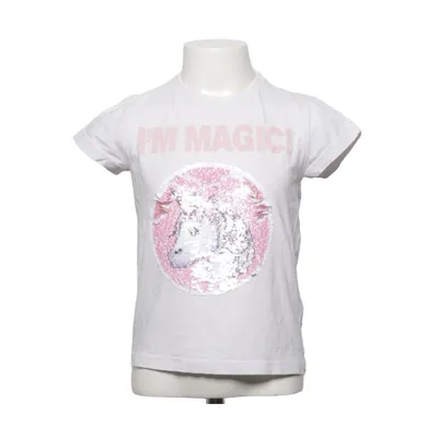 T-shirt (Blanc, Rose) de Emoji Coton, Élasthane