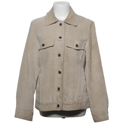 Läderjacka (Beige) från Joy Skinn