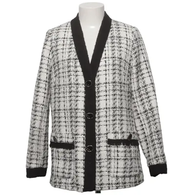 Blazer (Black, White) from Koton Acrylic, Cotton, Polyamide, Polyester, Viscose