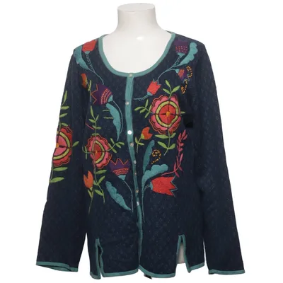 Cardigan (Blue, Multicolored) from Gudrun Sjödén Cotton, Wool
