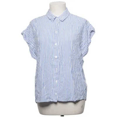 Short sleeve shirt (Blue, White) from Tom Tailor Viscose