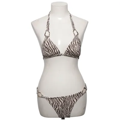 Bikini (Beige, Black) from Censored Elastane, Polyester