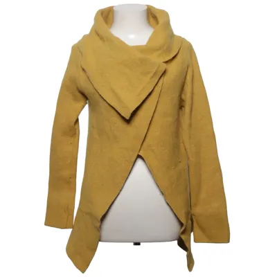 Cardigan (Yellow) from Chiaramente Acrylic, Cotton, Elastane, Polyamide, Polyester, Wool