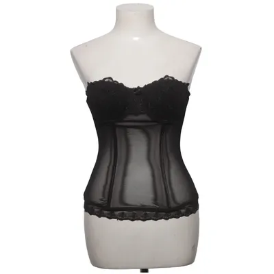Corset (Black) from Colours Of The World Elastane, Polyamide