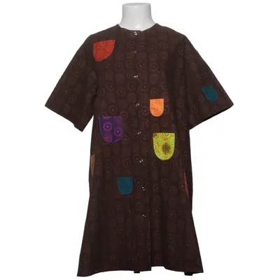 Skjortekjole (Brun, Flerfarvet) fra Marimekko