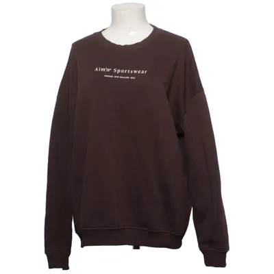 Collegetröja (Brun) från Aim'n Bomull, Polyester