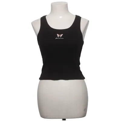 Crop top (Black) from Feners Cotton, Elastane