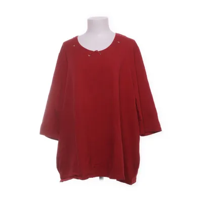 Långärmad t-shirt (Röd) från Ulla Popken Bomull, Elastan, Polyester