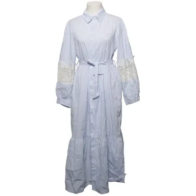 Shirt dress (Blue, White) from Altamira Polyester, Viscose