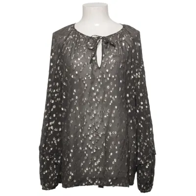 Blus (Svart, Guldfärgad) från Luisa Cerano Polyester, Silke