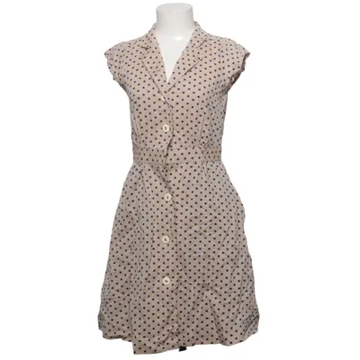 Robe chemise (Beige, Bleu) de Edith & Ella Acétate, Coton