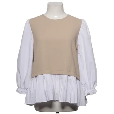Blus (Beige, Vit) från Zara Bomull, Polyester