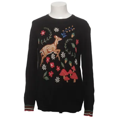 Julesweater (Sort, Flerfarvet) fra Sugarhill Bomuld, Viscose