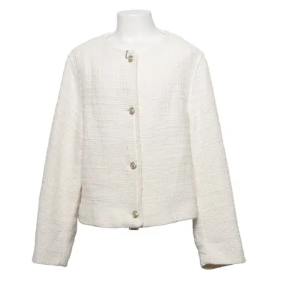 Blazer (Blanc) de Zara Coton, Élasthane