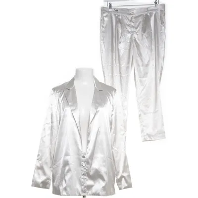 Suit (White, Gray) from Rodebjer Polyester, Elastane, Viscose