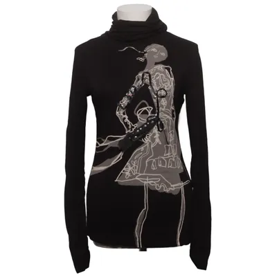 Turtleneck (Sort, Hvid) fra Desigual Elastan, Viscose