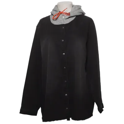 Denimjakke (Grå) fra Ulla Popken Bomuld, Elastan, Polyester