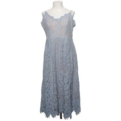 Jurk (Blauw, Beige) van H&M Party Polyamide, Katoen, Viscose, Lyocell, Polyester, Elastaan