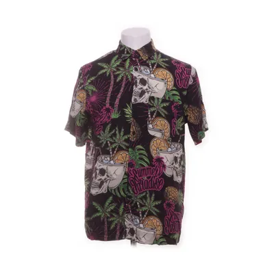 Kortärmad skjorta (Svart, Flerfärgad) från Vailent Viskos