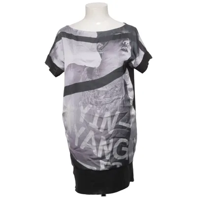 Jurk (Zwart, Wit) van Mangano Polyester
