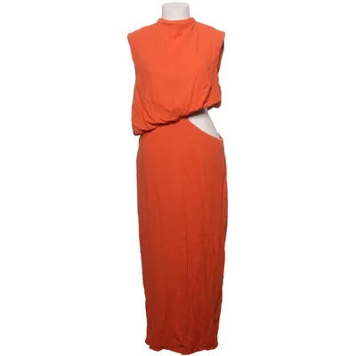 Maxikjole (Orange) fra ASOS Design Linned, Polyester, Viscose