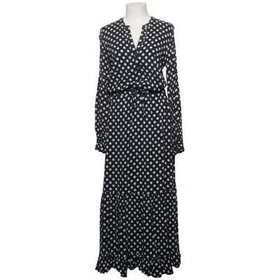 Maxikjole (Sort, Hvid) fra Nife Viscose