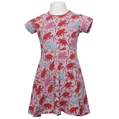 Kleid (Pink, Mehrfarbig) von Villervalla Elasthan, Bio-Baumwolle