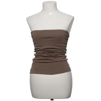 Top tube (Marron) de H&M Basic Coton, Élasthane