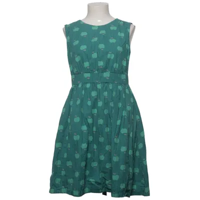 Jurk (Groen, Blauw) van Emily and Fin Katoen