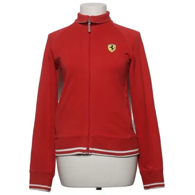 Träningsjacka (Röd, Vit) från Ferrari Bomull, Elastan