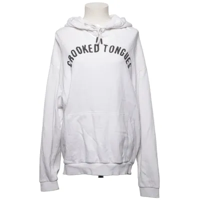 Sweat à capuche (Blanc) de Crooked Tongues Coton