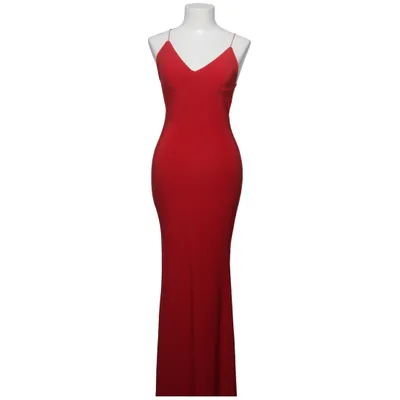 Långklänning (SLINKY FISH TAIL DRESS WITH DEEP V RUCHED) från Rebecca Stella Elastan, Polyester