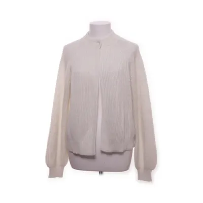 Cardigan (Hvid) fra Monari Akryl, Alpacauld, Metallfiber, Polyamid