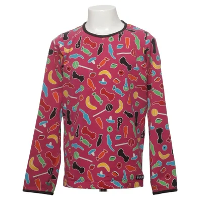 Lange mouwen shirt (Roze, Meerkleurig) van Villervalla Elastaan, Organisch katoen