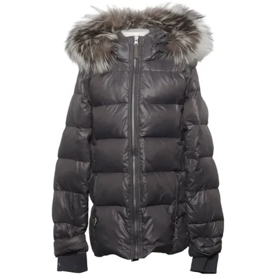 Down jacket (Gray) from Ver de Terre Down, Feather, Polyamide, Polyester