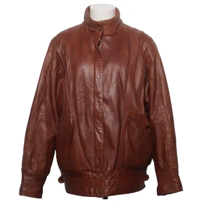 Leren jack (Bruin) van Mokka-Nappa