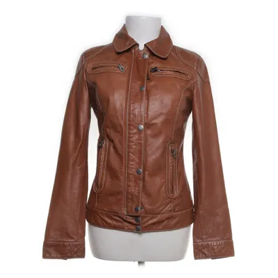 Leather jacket (Brown) from Zero Polyester, Leather