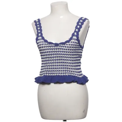 Crop top (Blå, Hvid) fra Stradivarius