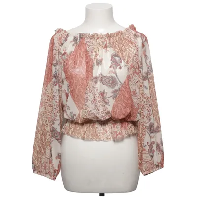 Blouse (Bruin, Beige, Meerkleurig) van Gina Tricot Elastaan, Polyester