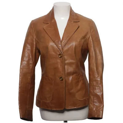 Läderkavaj (Brun) från Gipsy Skinn, Polyester