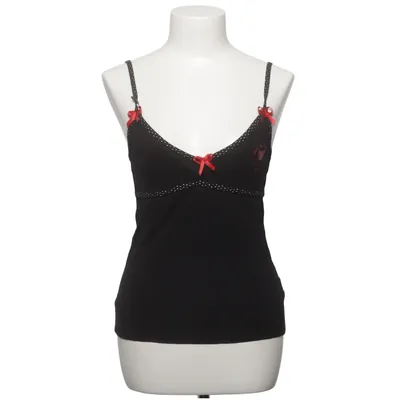 Pyjamaoberteil (Schwarz) von Queen of Darkness Baumwolle, Elasthan
